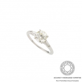 Platinum Diamond Ring 1.68ct S-T/SI1